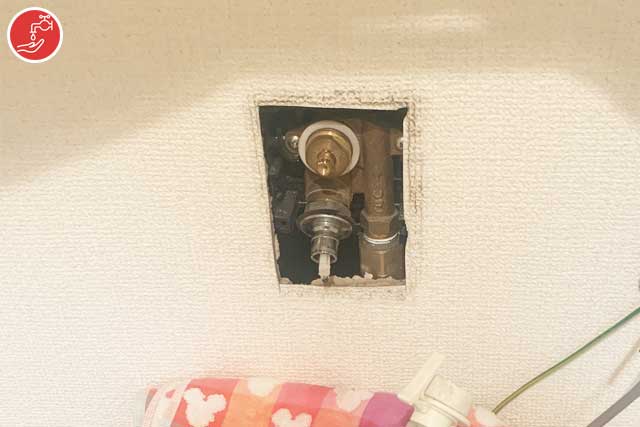 枚方市樟葉の洗濯水栓水漏れ解消