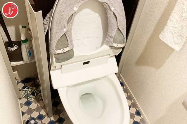 トイレつまりワイヤー作業事例-島本町