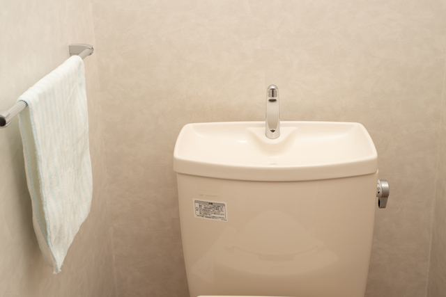 トイレタンクの外側に水漏れの原因があるパターン