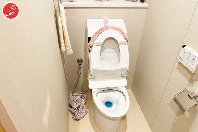 トイレつまりローポンプ作業事例-町田市森野