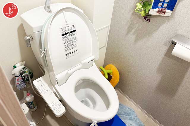 トイレつまりローポンプ作業事例-藤沢市石川