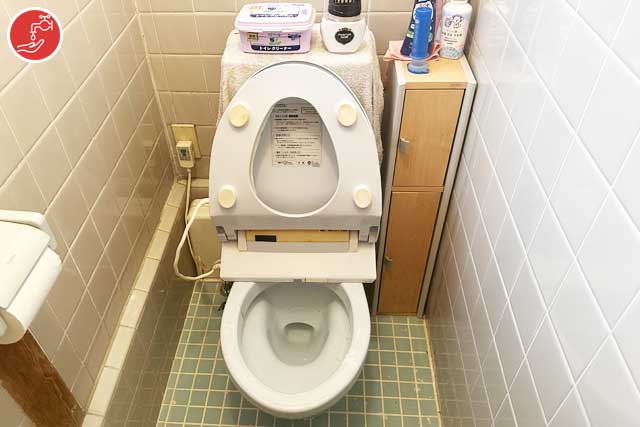 トイレつまりローポンプ作業事例-堺市中区大野芝町