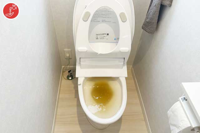 トイレつまりローポンプ作業事例-姫路市飾磨区英賀東町