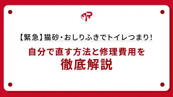 【緊急】猫砂・おしりふきでトイレつまり！自分で直す方法と修理費用を徹底解説